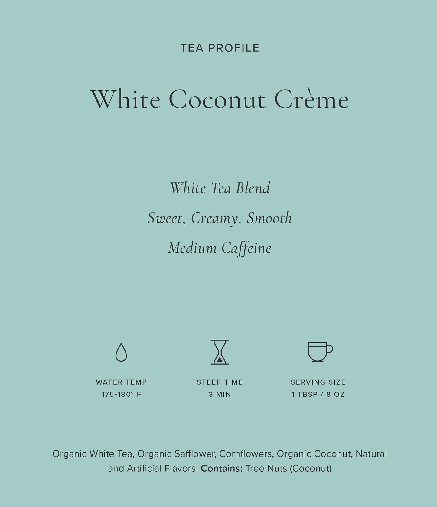 Art of Tea | White Coconut Crème 1.5oz | Artisan Loose Leaf Tea Tin
