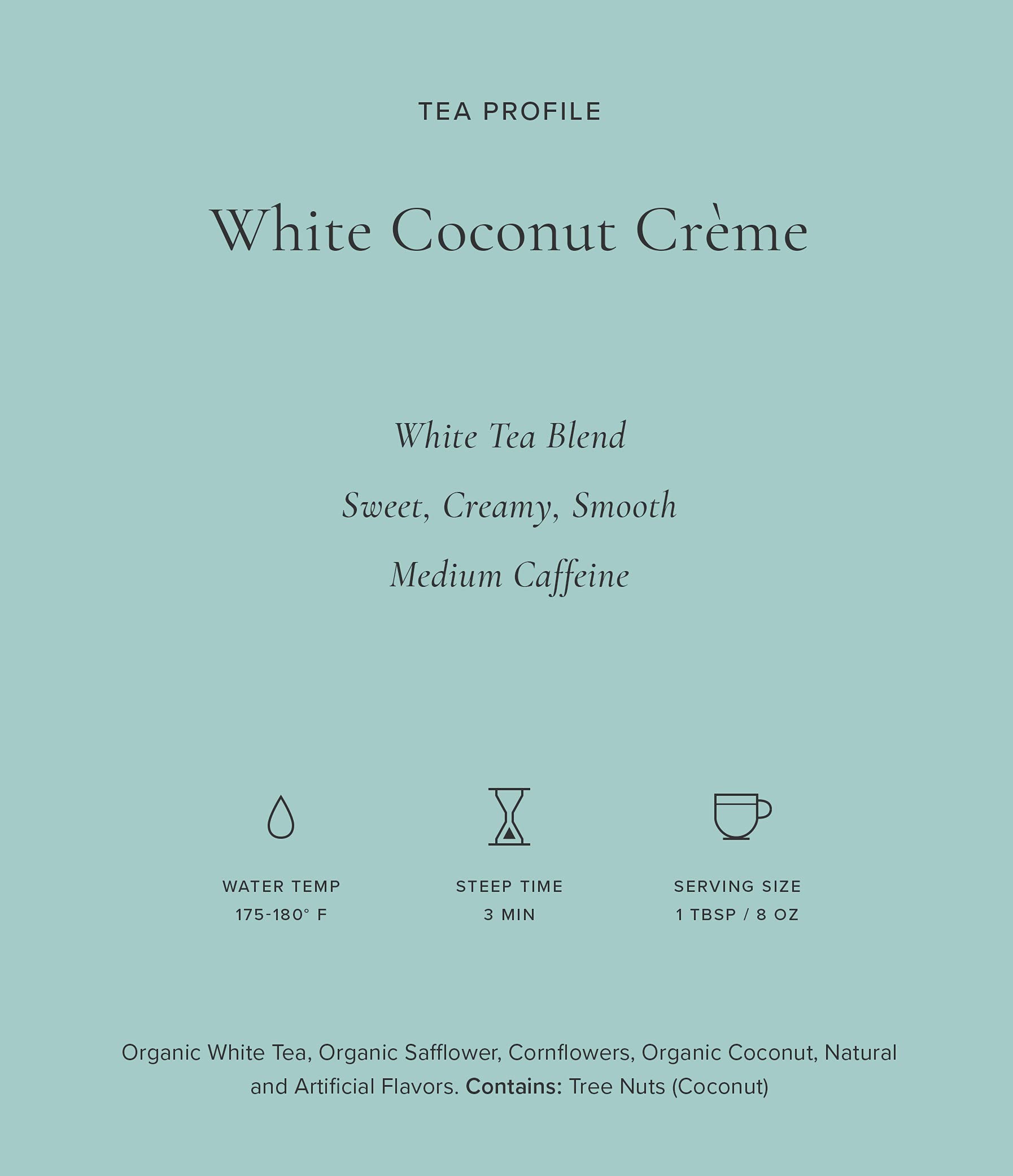 Art of Tea | White Coconut Crème 1.5oz | Artisan Loose Leaf Tea Tin