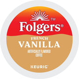 Folgers Vanilla Biscotti Flavored Coffee, K-Cup Pods for Keurig K-Cup Brewers, 18-Count, Packaging May Vary