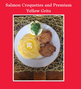 Grandma Betty's Yellow Grits, Gluten-Free, Sugar-Free, Sodium-Free, and Dairy-Free. Made in America. Cooks in 6 Minutes. 20oz. Bag