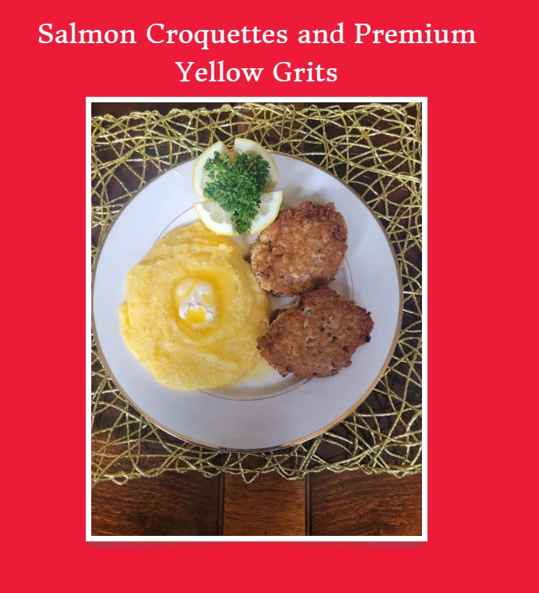 Grandma Betty's Yellow Grits, Gluten-Free, Sugar-Free, Sodium-Free, and Dairy-Free. Made in America. Cooks in 6 Minutes. 20oz. Bag