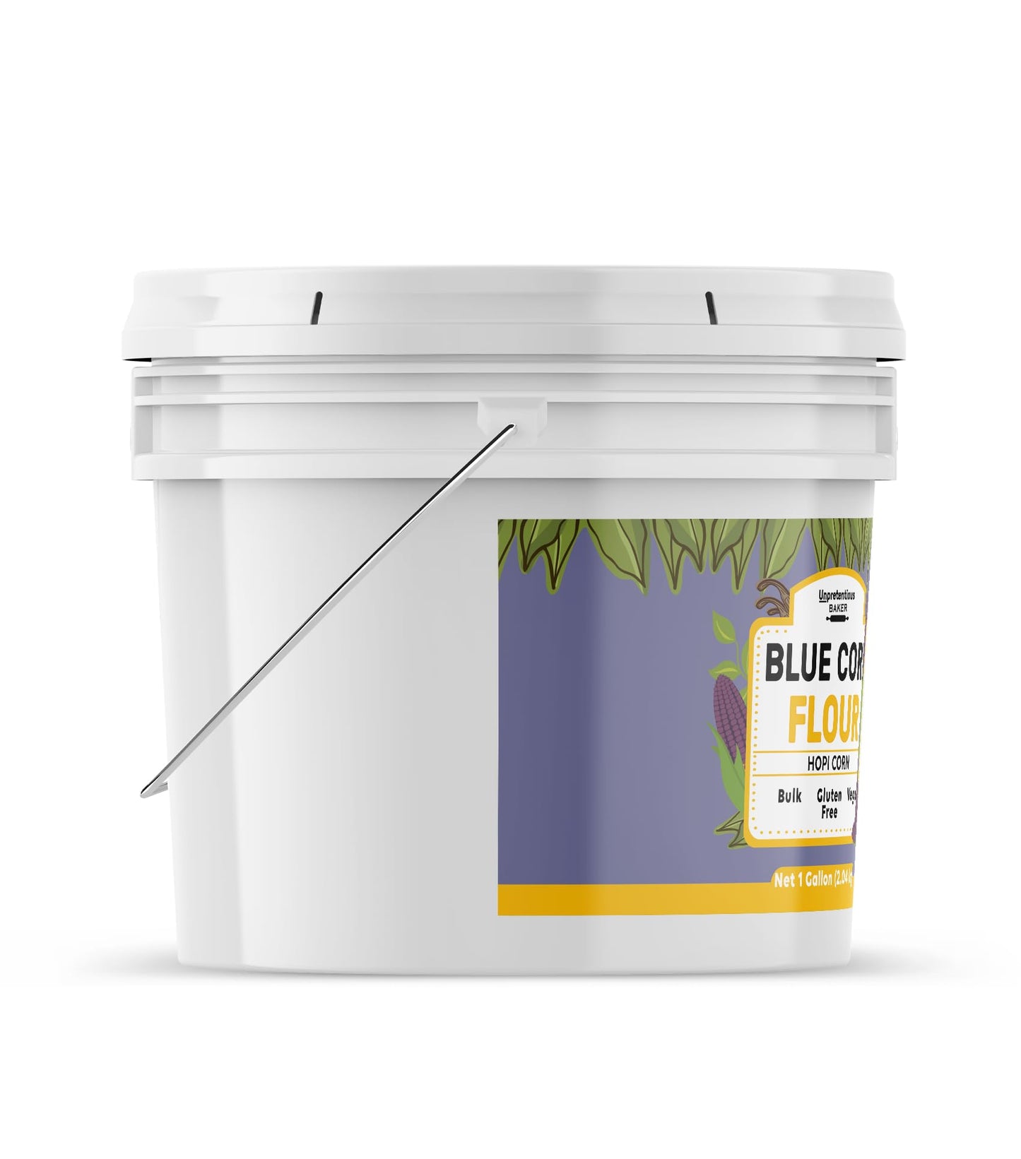 Unpretentious Blue Corn Flour, 1 Gallon, Hopi Corn, Sweet & Intense Flavor, Gluten Free