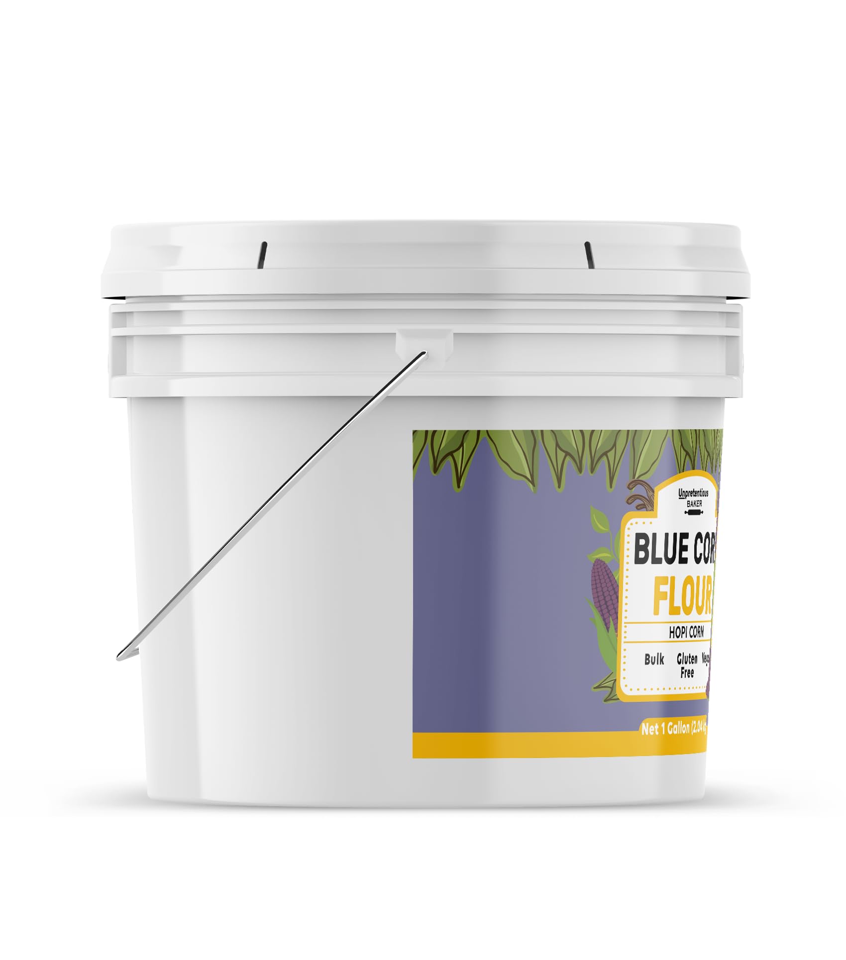 Unpretentious Blue Corn Flour, 1 Gallon, Hopi Corn, Sweet & Intense Flavor, Gluten Free