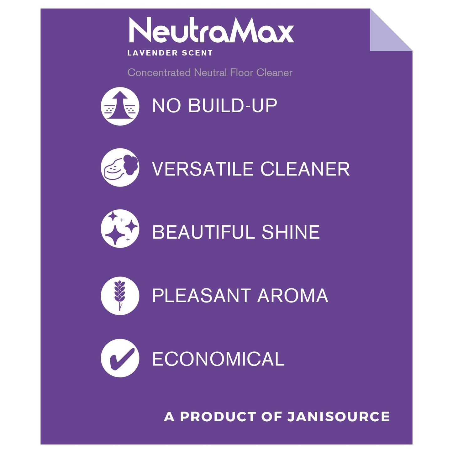 Jani-Source Neutramax Lavender Scented Concentrated Neutral Floor Cleaner, 1 Gallon