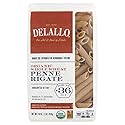 DeLallo Organic Whole Wheat Penne Rigate Pasta, 1lb Box, 16-Pack