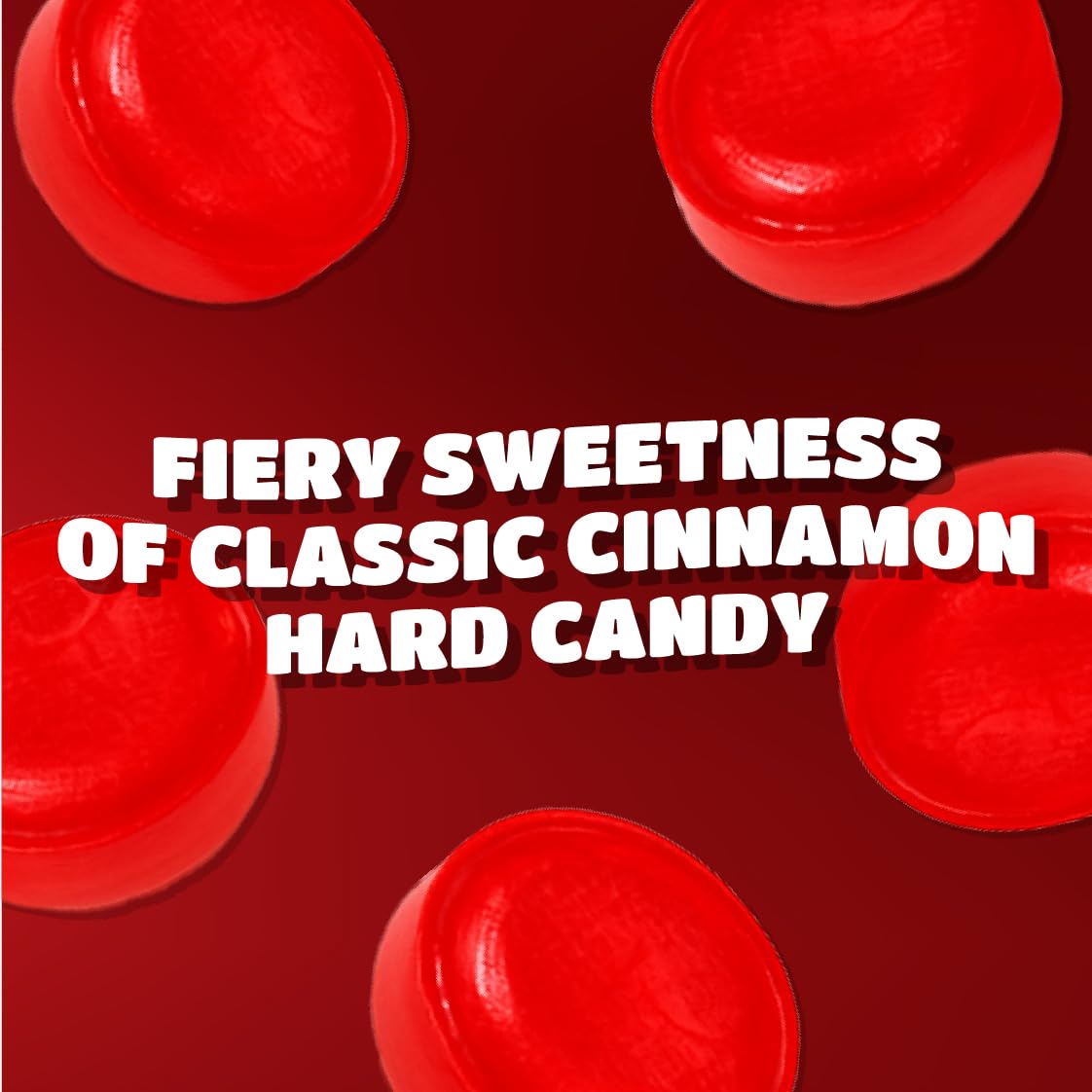 Cinnamon Discs Hard Candy - 2 Pound Bulk Pack (About 150 Count) - Christmas Candies - Individually Wrapped Cinnamon Bulk Candy - Sweet and Spicy