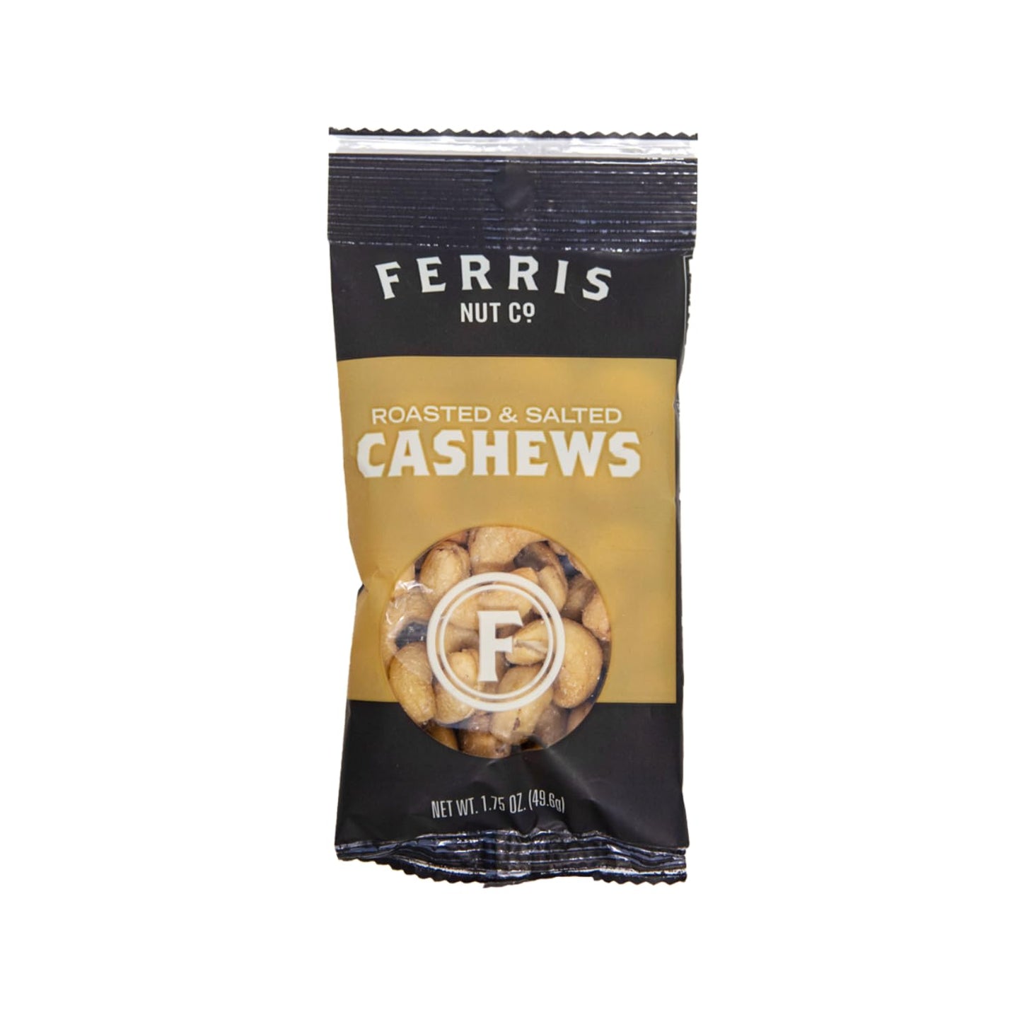 Ferris Coffee & Nut Co. Roasted & Salted Cashews - Individually Wrapped Snack Packs - Healthy Snacking Nuts for Trail Mix, Keto, Office, Travel - Pack