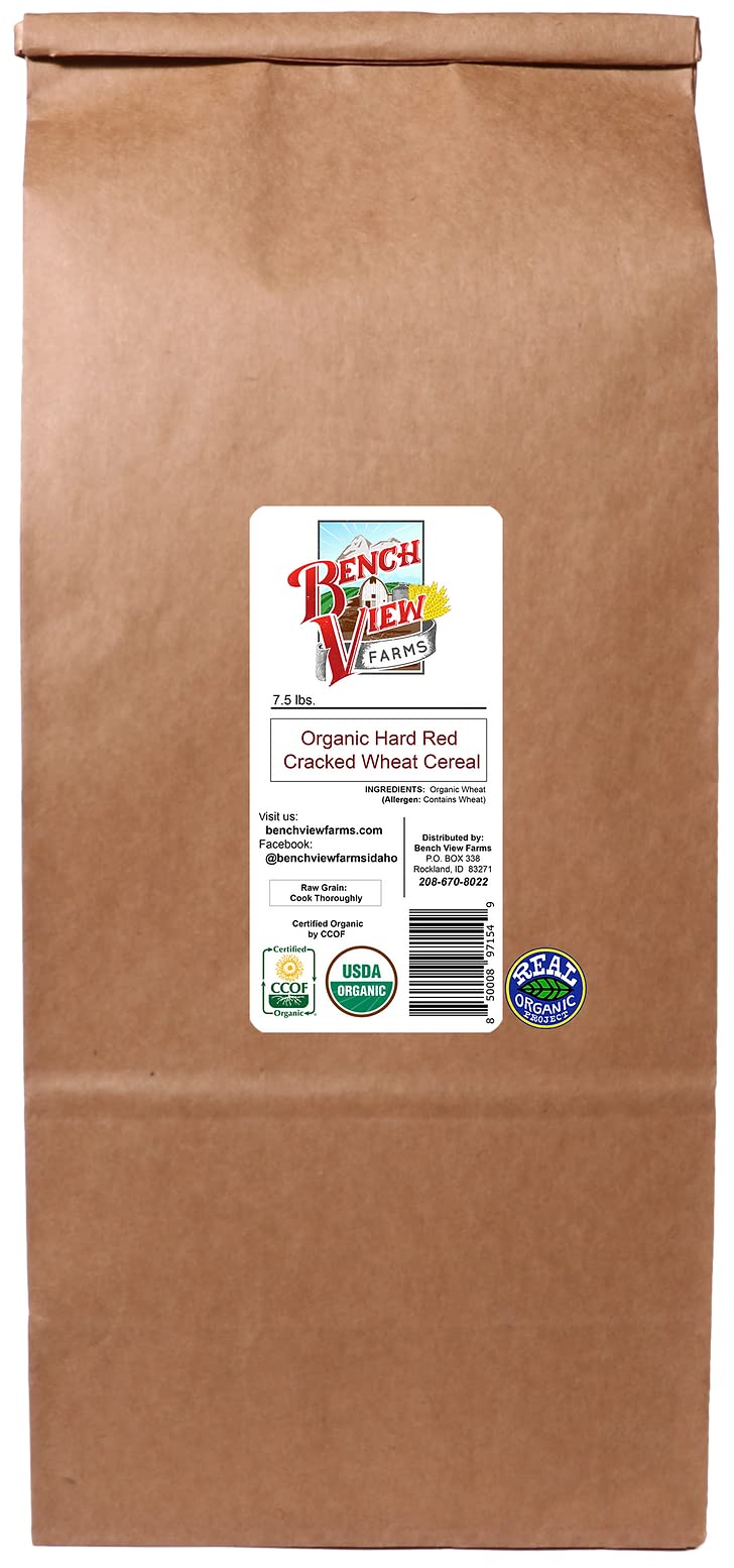 Organic Hard Red Cracked Wheat Cereal - 7.5lbs