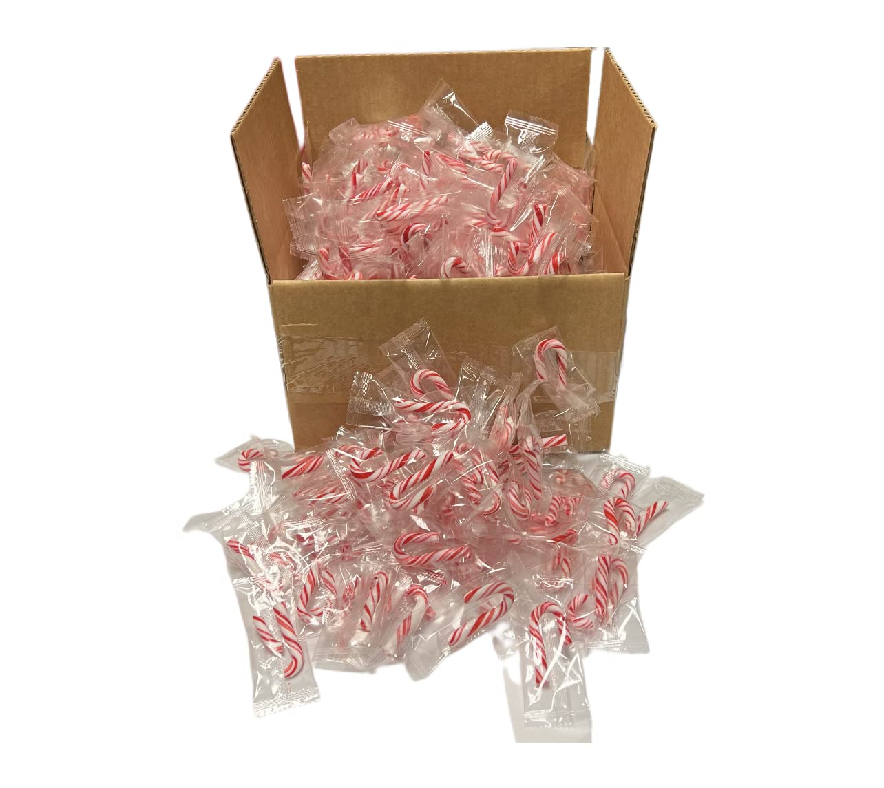 CandyRific | (REAL PEPPERMINT) | Mini Candy Canes (396 Individually Wrapped Candies) Bulk Christmas Candy | Bundled With Free SameDay Shippers FUN