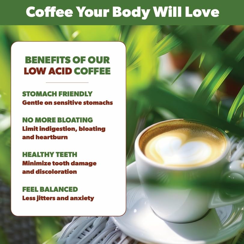 Java Planet Organic Coffee Beans Whole, Medium Dark Roast - Low Acid Single Origin: Colombian Non-GMO Organic Whole Bean Coffee - Third-Party Tested