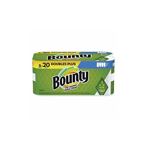 Bounty Select-A-Size Paper Towels, White, 8 Double Plus Rolls = 20 Regular Rolls