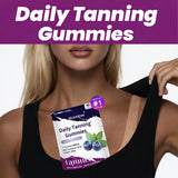 Blueberry Vitamin Gummies are rich in Vitamin D3 and various minerals. This dietary supplement features a natural plant-based formula that supports