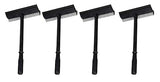 4 Pack of Window and Windshield Cleaning Sponge and Rubber Squeegee (4)