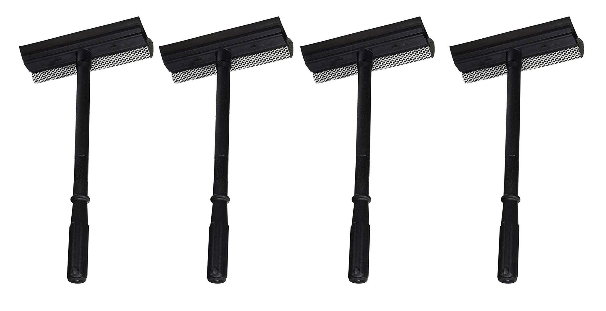 4 Pack of Window and Windshield Cleaning Sponge and Rubber Squeegee (4)