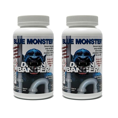 Set of 2 Blue Monster Drain Banger Drain Cleaner
