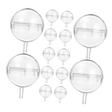 PRETYZOOM 100Pcs Clear Chocolate Case Lidded Holders for Creative Bouquet Packaging Versatile Candy Wrappers for Florist Shops Giving for Valentine's