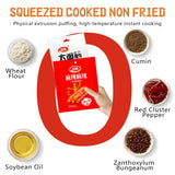 Chinese Spicy Snack Variety Pack, 4 Flavors - soybean skin, Gluten Strips, Konjac Jelly, Spicy Bars, Non-Fried, 60g-80g Bags