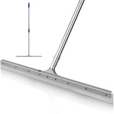 MHM AquaSlide PushPro - 28-Inch Heavy Duty Squeegee for Concrete Floors & Wet Surfaces | Industrial Rubber Blade Water Removal Tool for Garages