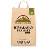 Himalayan Chef Sea Salt, Coarse Grain, 320 Ounces Resealable Bag, Pure & Natural Sun Dried Sea Salt, Unrefined, Gluten Free, Grinder Refill Sea Salts