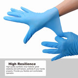 COYACOOL Disposable Gloves Medium, Nitrile and Vinyl Blend Material Gloves, Latex Free, 4 Mil,100 Pc. Food Grade Glove for Cleaning, Food Prep, Hair