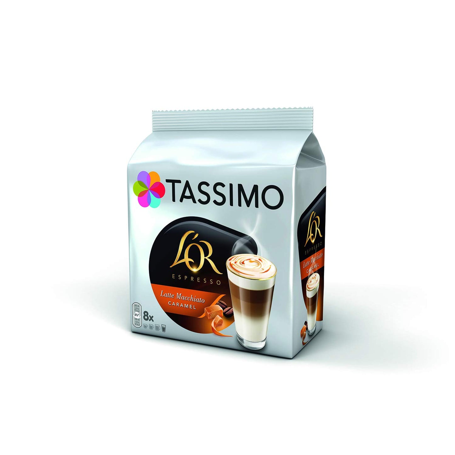 Tassimo 4 Latte Variety Bundle Costa Latte Original + Caramel, Carte Noire Latte Macchiato + Caramel