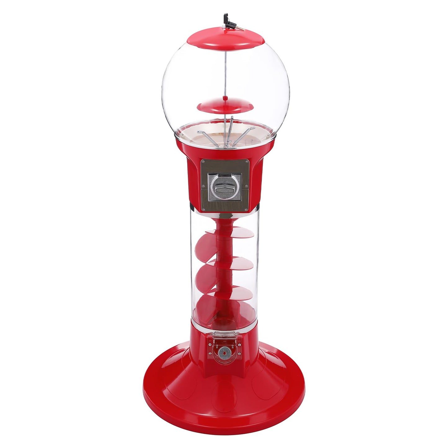 Vending Machine,Twister Ball Dispenser,Spiral Fun Gumball Bank Red Twister Ball Dispenser for Small Twister Balls,Capsule Toys