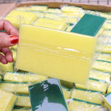 Sponge Individually Wrapped, 24 PCS Small Dishwashing Scouring Pads for Kitchen Sponge Wipes for Hotel Apartments