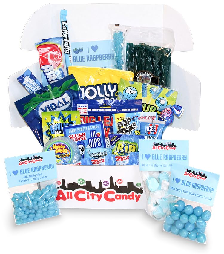 All City Candy- I Heart Blue Raspberry Candy Assortment Gift Box