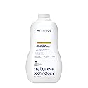 ATTITUDE Floor Cleaner, EWG Verified, Streak-Free, Vegan & Plant-Based for Tile, Wood & Laminate Floors, Citrus Zest Scent, 35.2 Fl Oz