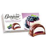 Konti Bonjour Dessert Blueberry & Mascarpone Flavor with Fruit Jam- Indulge in Gourmet Dessert with Caramel for A Mouthwatering Treat- Healthy