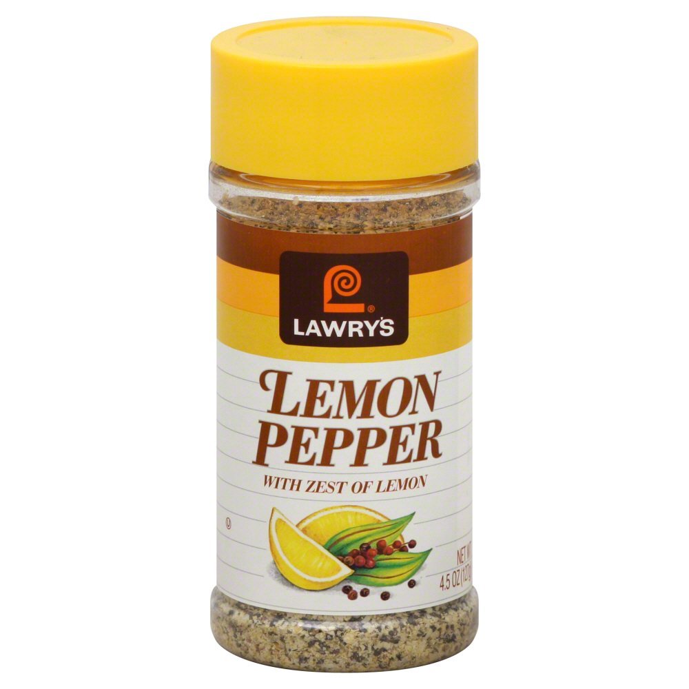 Lawry's Lemon Pepper, 4.5-Ounce Bottle (Pack of 12)