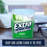 EXTRA Refreshers Spearmint Chewing Gum, 40 Pieces (Pack of 6)