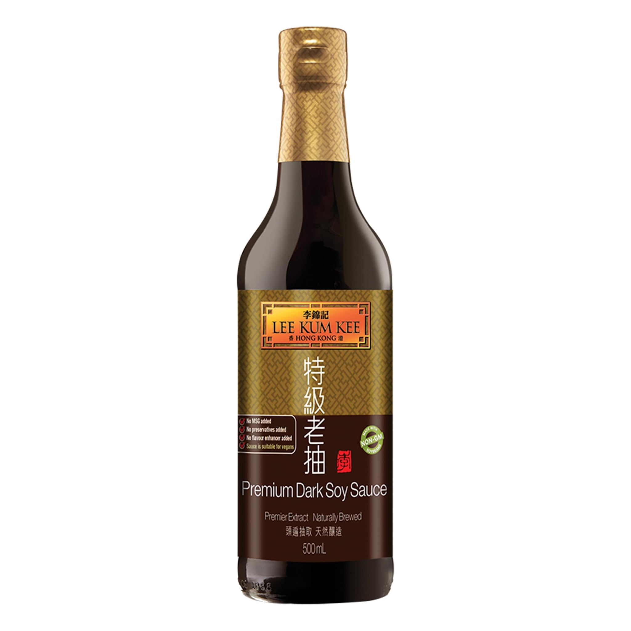 Lee Kum Kee Premium Dark Soy Sauce, 16.9-Ounce Bottle (Pack of 2)
