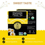 Buddha Teas - Organic Chamomile Flower Tea - Herbal Tea - For Health & Wellbeing - With Antioxidants & Minerals - Clean Ingredients - Caffeine Free