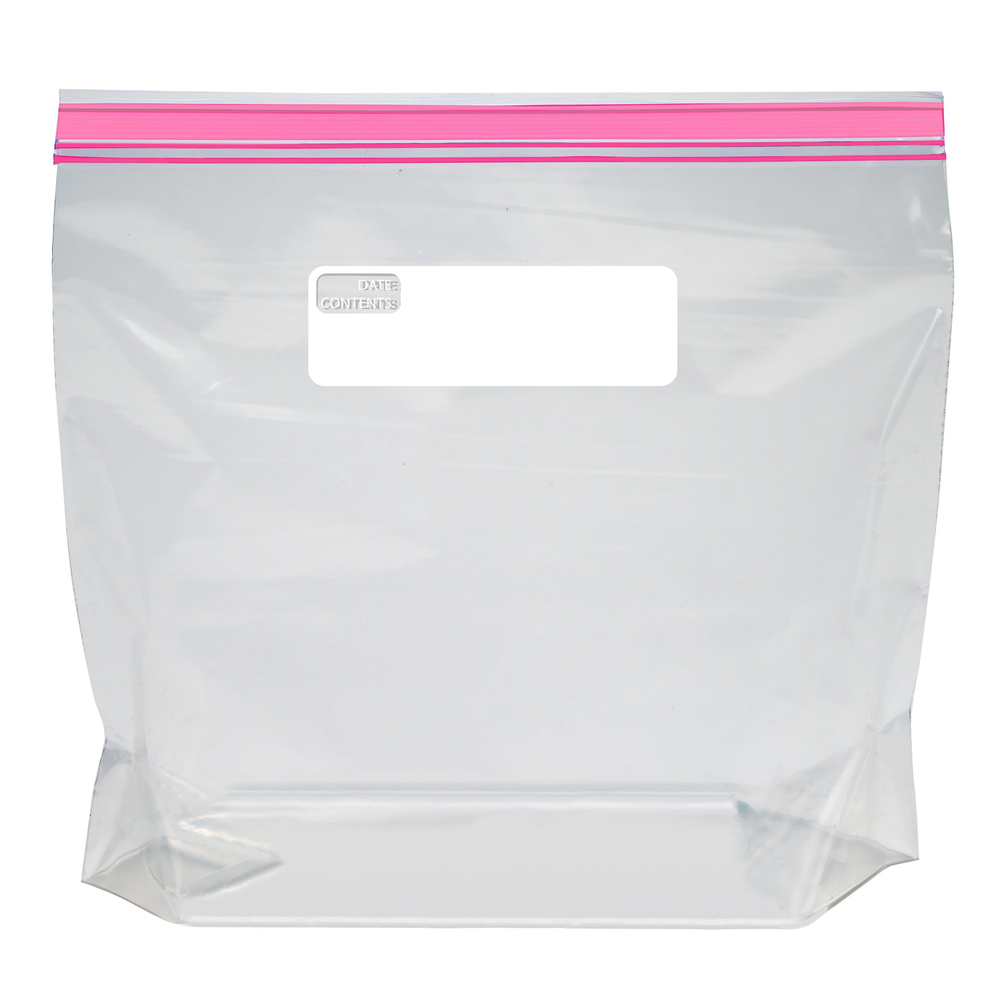 Amazon Basics Reclosable Gallon Food Storage Bags with Double Zipper Seal, Stand and Fill Base, BPA Free, 120 Count