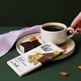 Theo Chocolate Almond Brittle Crunch Organic Dark Chocolate Bar, 55% Cacao, 6 Pack | Vegan, Fair Trade