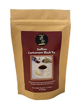 Organic Saffron Organic Ginger Herbal Tea - for better health and wellness (Pack of 1, Saffron Cardamom Black Tea)