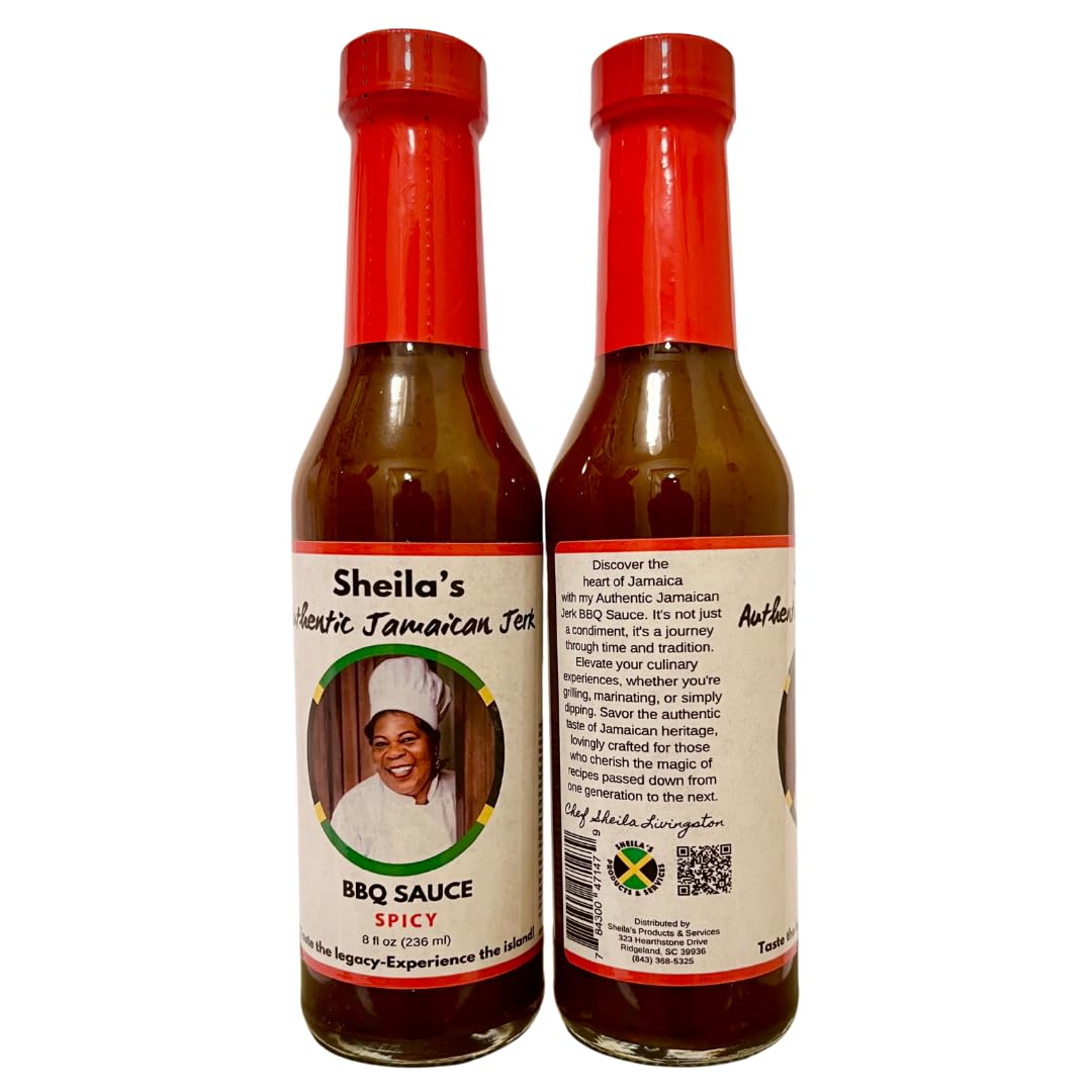 Sheila's Authentic Jamaican Jerk Barbecue Sauce - Spicy and Mild