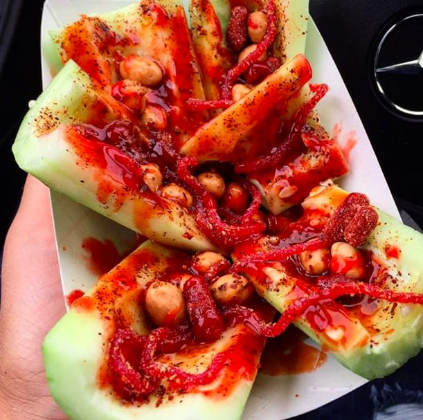 La Helada Oh Chamoy! - 3 Pack - Chamoy Sauce with Fruit Pulp - Sweet & Spicy Mexican Condiment - Squeeze Tube - Chamoy for Fruits and Snacks