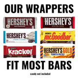 25ct Personalized Wedding Candy Bar Wrappers - Wrappers Only - Succulent