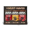 Rufus Teague Dry Rub Must-Haves Variety Pack, 3-Pack Steak Rub, Chick N’ Rub & Fish Rub, Premium Barbecue Seasoning for Grilling & Smoking