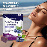 Blueberry Vitamin Gummies are rich in Vitamin D3 and various minerals. This dietary supplement features a natural plant-based formula that supports