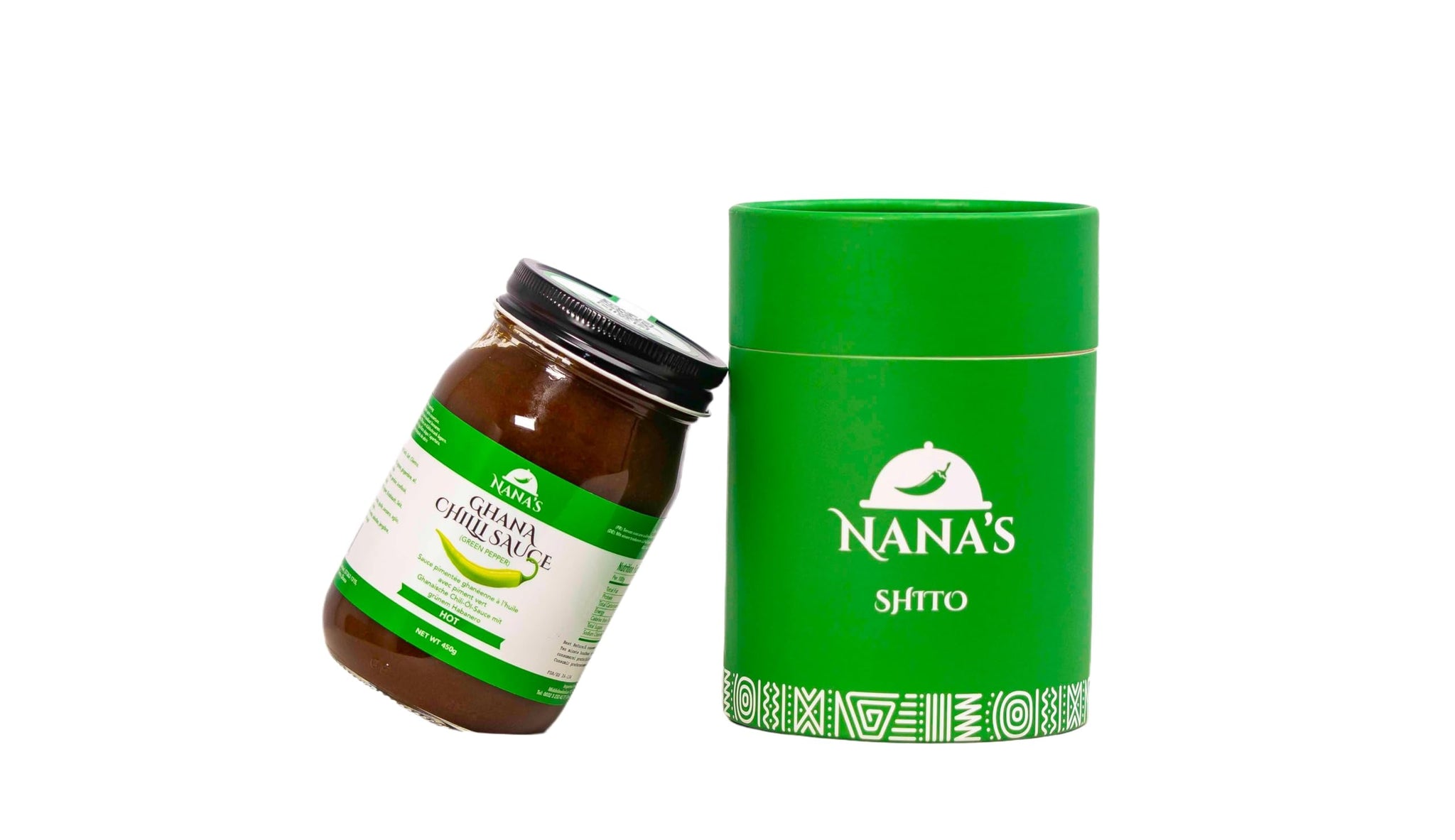 Nanas Kitchen African Chili Sauce - Shito Made with Fresh Chili & Spices, Adds Heat & Flavor to Any Dish, Traditional Ghana Recipe, Resealable Jar