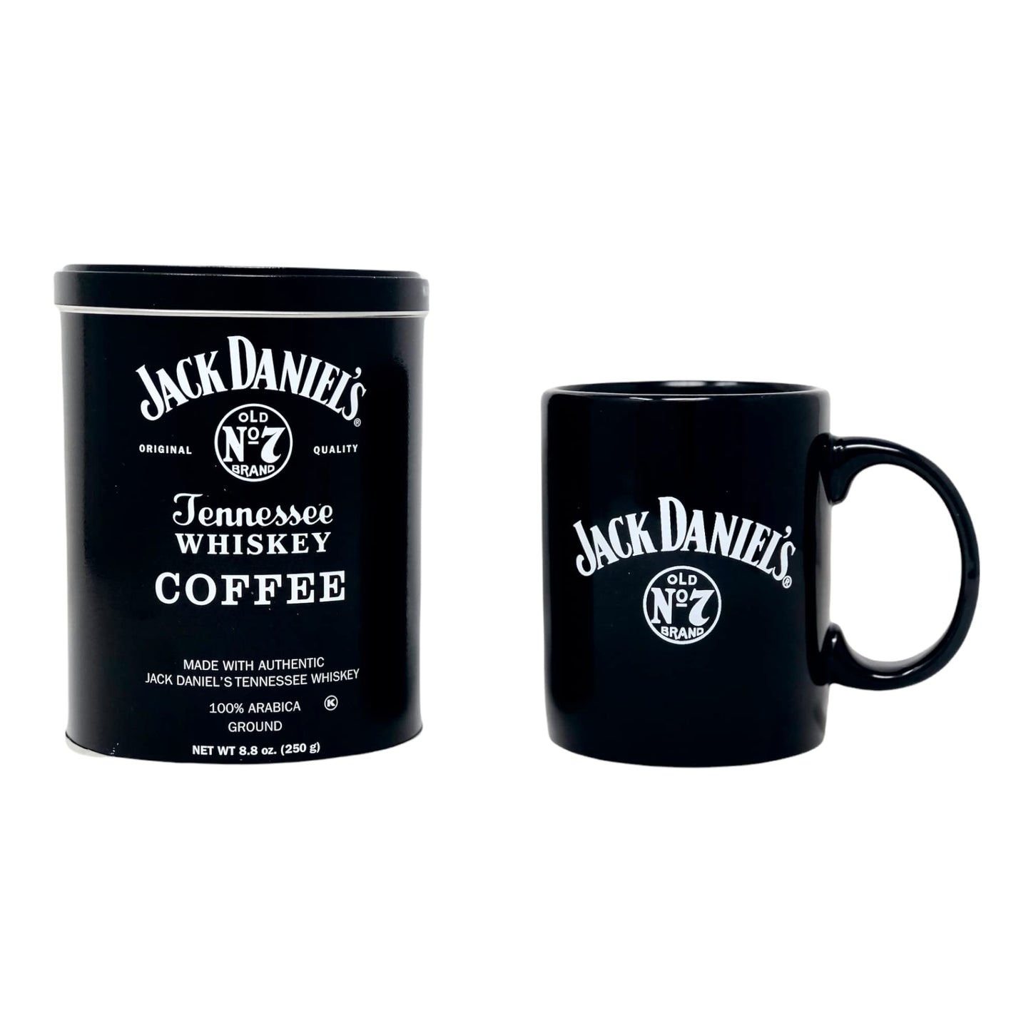 Jack Daniel's Coffee bundled with Jack Daniel's Mug and a measuring scoop - 100% Arabica - Medium Roasted Ground Coffee- Kosher - Official Licensed