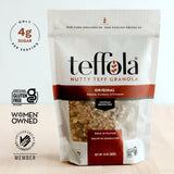 TEFFOLA Variety Pack Teff Granola | 3 Pack | Original, Berry Burst, Chocolate Charm | 3-4g Sugar per serving | Gluten Free Certified and Low Sugar |