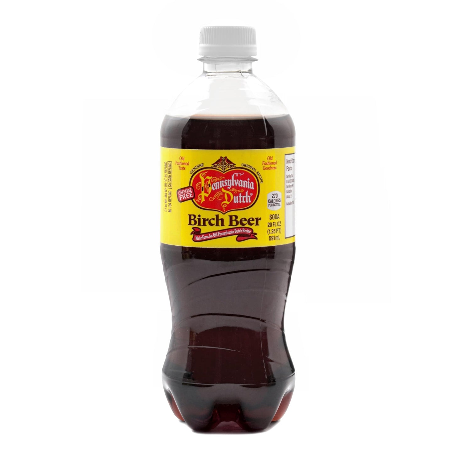 AmishTastes PA Dutch Birch Beer, A Dark, Old-Fashioned Favorite Amish Drink, 20 Oz. (Pack of 4)