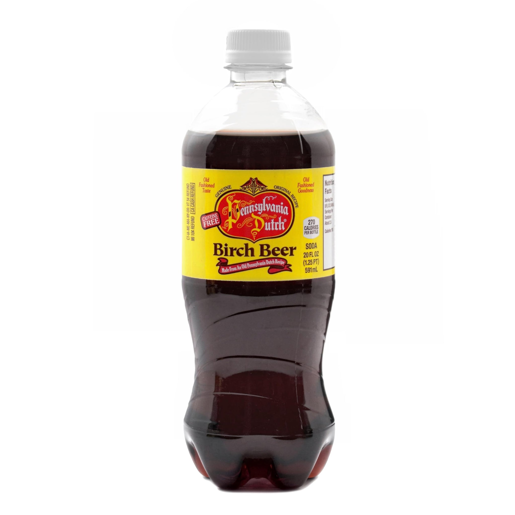 AmishTastes PA Dutch Birch Beer, A Dark, Old-Fashioned Favorite Amish Drink, 20 Oz. (Pack of 4)