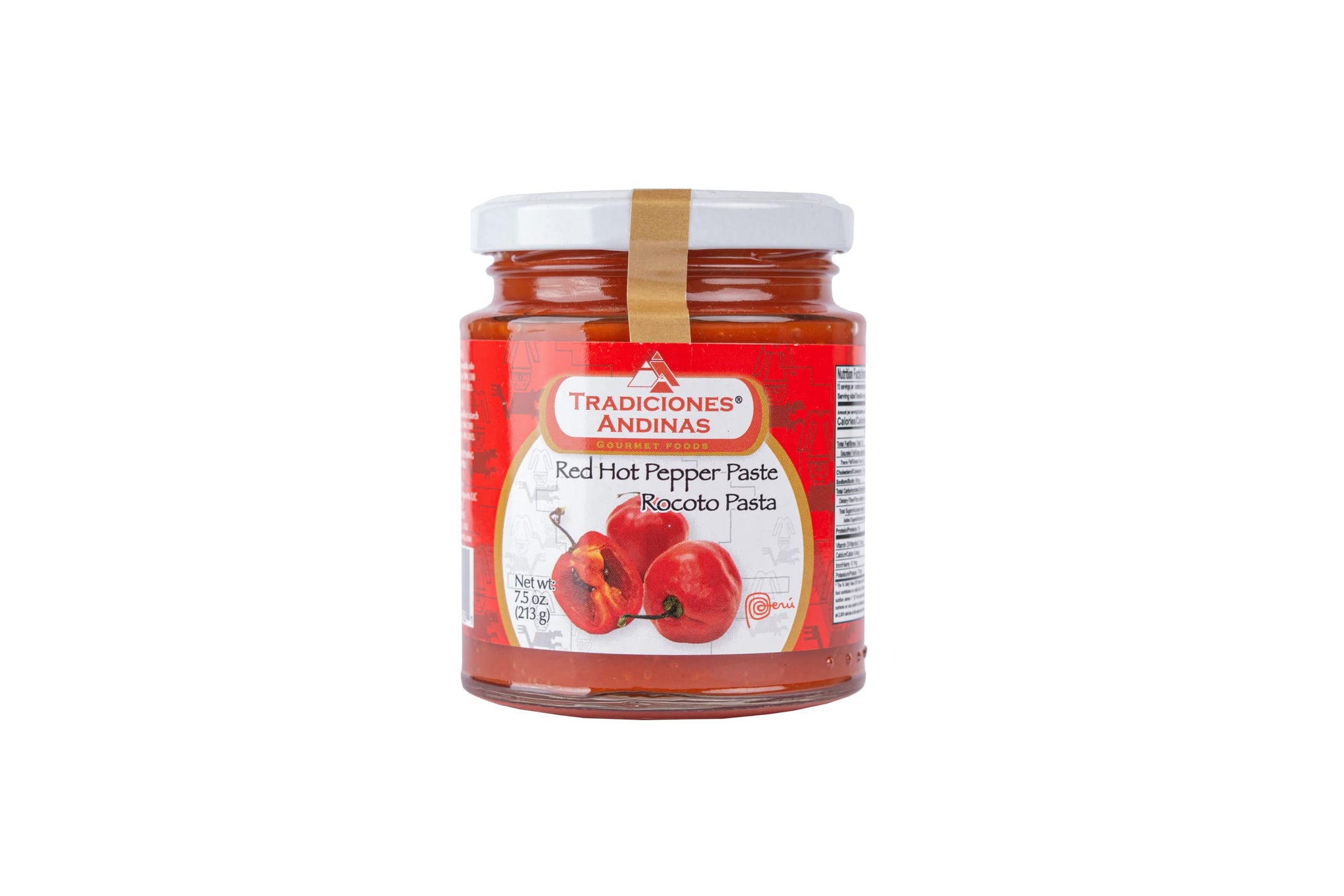 Tradiciones Andinas Red Hot Pepper Paste 7.5 oz - Pasta de Ají de Rocoto Picante, Chili Paste, Peruvian products, Chile Hot Sauce, Spicy Peppers