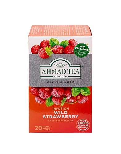 Ahmad Tea English Fruit & Herbal Infusions, Wild Strawberry Refresh Fruit & Herbal Tea