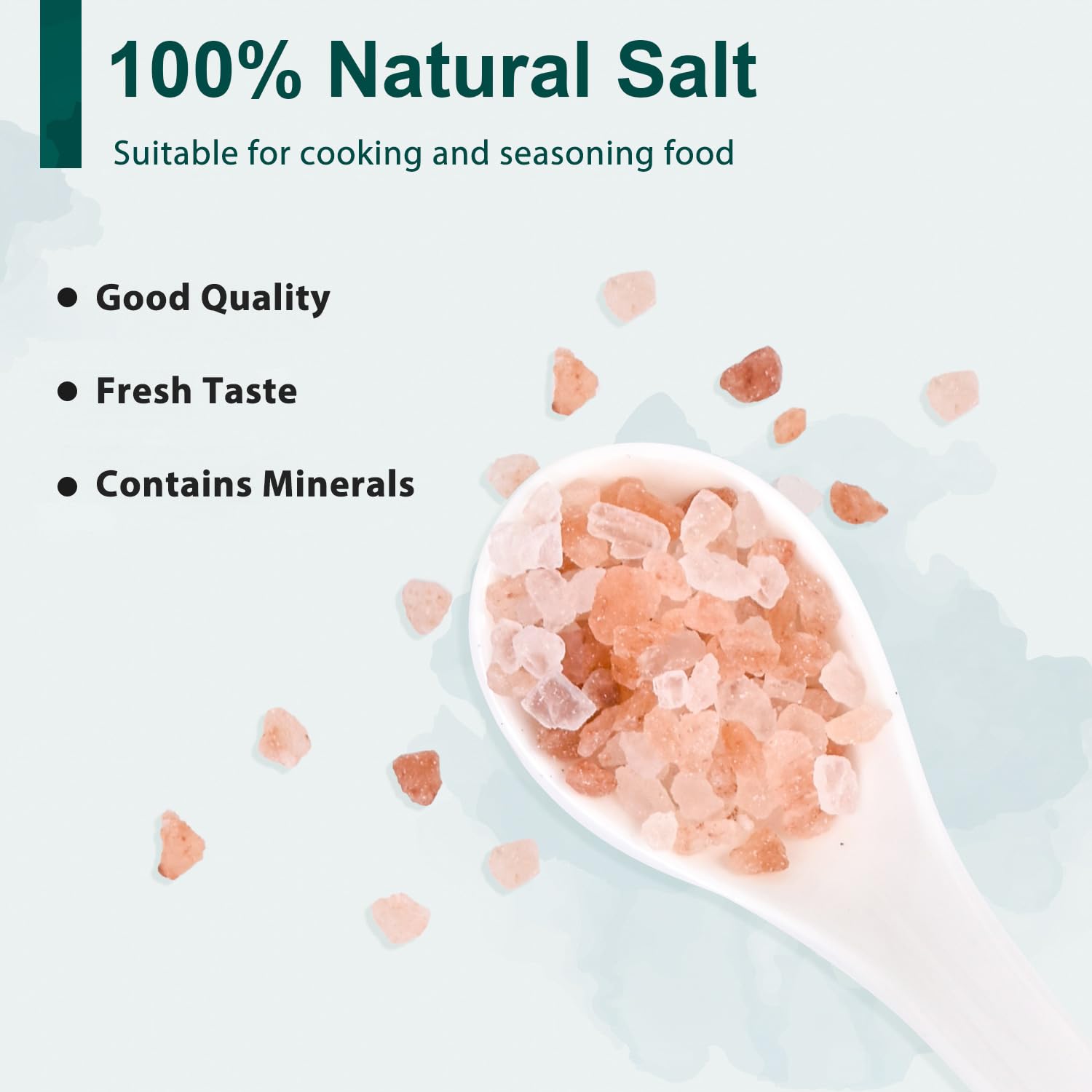 Soeos Himalayan Pink Salt 39 oz + Whole Black Peppercorns 18 oz, Coarse Grain, Kosher Salt for Grinder Refill, Salt and Pepper Grinder, Non-GMO